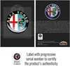 Samolepka Alfa Romeo 3D, oficiálne staré logo, priemer 45 Náhľad obrázku produktu 4