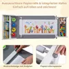 Tavolo per bambini con sedia, rotolo di carta e 4 Anteprima dell’immagine prodotto 5