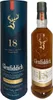 A bottle of Glenfiddich 18 Year Old single malt Scotch whisky and its cylindrical presentation box, both featuring the brand's stag logo and prominent '18' branding. Produktbild-Vorschau