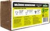 A brick of coco peat with product information and instructions printed on its packaging. Produktbild-Vorschau