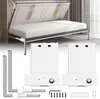 A murphy bed mechanism and its components are displayed against a light gray and white background. Produktbild-Vorschau