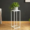 DanDiBo Blumenhocker Metall Weiß Eckig 60 cm Blumenständer Produktbild-Vorschau 1