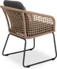 Gartenstuhl SANSIBAR SKOVBY BHT 58x76x66 cm grau Produktbild-Vorschau 3