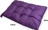 A purple cushion is shown on a white background with dimensions indicated. Produktbild-Vorschau