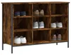 vidaXL schoenenrek, gerookt eikenfineer, 100x35x70 cm, Productafbeelding-voorbeeld 6