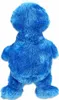 The back of a blue plush toy, likely a character from Sesame Street, is shown against a white background. Produktbild-Vorschau