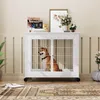 Hundebox im Möbelstil, 80*56*69.5cm Holzkennel-Tisch mit Produktbild-Vorschau 4