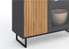 Highboard Vitrine halbhoch Stella teilmassiv Softclose Produktbild-Vorschau 3