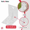 KOTARBAU® 12 Stk. Winkelverbinder 100x100x80mm verzinkter Produktbild-Vorschau 5