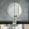 Ø90cm Spiegel - Glasrahmen mit Aufdruck - Wandspiegel Produktbild-Vorschau 5