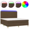 The Living Store Boxspringbett mit Matratze & LED Produktbild-Vorschau 3
