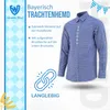 Trachtenhemd Karo Edelweiß-Stickerei  aus Baumwolle, Produktbild-Vorschau 1