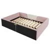 Flieks gestoffeerd bed 140x190 cm met lattenbodem, Productafbeelding-voorbeeld 10