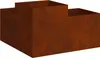 vidaXL Gartenblumentopf Rostig 100 x 100 x 48 cm Produktbild-Vorschau 6