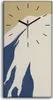 Wanduhr Bürouhr Leinwand Bild Geräuschlos 30x60 Berg Schnee Produktbild-Vorschau 1