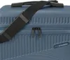 A close-up view of a blue travel bag, focusing on the zipper and shoulder strap. Anteprima dell’immagine prodotto
