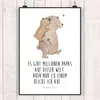Mr. & Mrs. Panda Bild Papa Bär DIN A5 - Weiß - Geschenk, Produktbild-Vorschau 2
