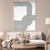 MuchoWow® Wandteppich Wandbehang Abstrakt - Schwarz - Weiß Produktbild-Vorschau 5