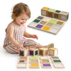 Mamabrum - Jeu sensoriel Montessori en bois : 4 cubes et 12 Voir les images du produit 1