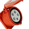 Prise encastrée CEE droite 400V 32A 5P 75x75 mm Voir les images du produit 4
