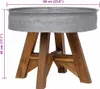 vidaXL Couchtisch Gemischtes Altholz 60x45 cm Silbern Produktbild-Vorschau 5