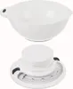 A white mechanical kitchen scale with a white bowl on top, set against a white background. Voir les images du produit