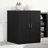 Armoire pour lave-linge vidaXL, noir, aspect chêne, Voir les images du produit 2