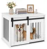 COSTWAY Hundekäfig Möbel, 80 cm Schwere Hundebox mit Produktbild-Vorschau 1