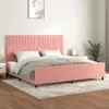 vidaXL Bettgestell mit Kopfteil Rosa 200x200 cm Samt Produktbild-Vorschau 2