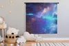 MuchoWow® Wandteppich Wandbehang Sterne - Weltraum - Blau Produktbild-Vorschau 3