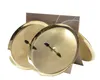 Adventskranzkerzenhalter Goldfarben Ø 8 cm aus Metall - 4er Produktbild-Vorschau 2