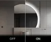 Unregelmäßiger asymmetrischer angeschnitten Spiegel mit LED Produktbild-Vorschau 4