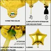 Dekoration zum 50. Geburtstag Set XXL-Ballons Weiß-Gold mit Produktbild-Vorschau 4