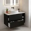 RODAN | Szafka pod Umywalkę - Czarna - 80 cm - Z Blatem - 2 Podgląd zdjęcia produktu 3
