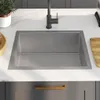 vidaXL Handgefertigte Küchenspüle Edelstahl Produktbild-Vorschau 10
