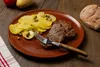 Vidlička s drevenou rukoväťou - nerezová oceľ 18/10. Náhľad obrázku produktu 5