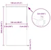 vidaXL Duschrollo mit Kassette 130x240 cm Stoffbreite 126 Produktbild-Vorschau 7