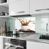 Küchenrückwand Spritzschutz Glas mit Motiv Kaffeespritzer Produktbild-Vorschau 2