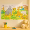 Relaxdays Tovaglia da colorare per bambini, set da 2, carta Anteprima dell’immagine prodotto 3