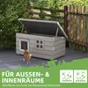 Katzenhaus Katzenhütte mit Asphaltdach Katzenhöhle Produktbild-Vorschau 5