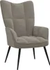 vidaXL Relaxsessel mit Hocker Hellgrau Samt -  Sessel Produktbild-Vorschau 17