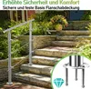 Jopassy ringhiera per scale 150cm 3 bretelle in acciaio Anteprima dell’immagine prodotto 5