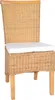 MiaMöbel Esszimmerstuhl Rattan 47x98x57 cm Modern Produktbild-Vorschau 2