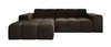 Sofa ohne Schlaffuktion, Ecksofa L-Form Veloursstoff, Links Produktbild-Vorschau 5