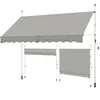 Yaheetech Balkonmarkise mit Handkurbel 300 cm L, Produktbild-Vorschau 1