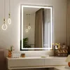 Koonmi 80x60cm LED Badezimmerspiegel - 3 Einstellbare Produktbild-Vorschau 1