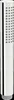 A close-up studio shot of a chrome-finished hand shower head. Produktbild-Vorschau