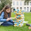 Tour géante en bois Jeu d'empilage 1 mètre de haut Voir les images du produit 15