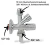 Kombieckventil selbstdichtend 1/2 Zoll Rückflussverhinderer Produktbild-Vorschau 2