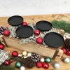 Kerzenhalter aus massivem Metall für Adventskranz - Produktbild-Vorschau 4